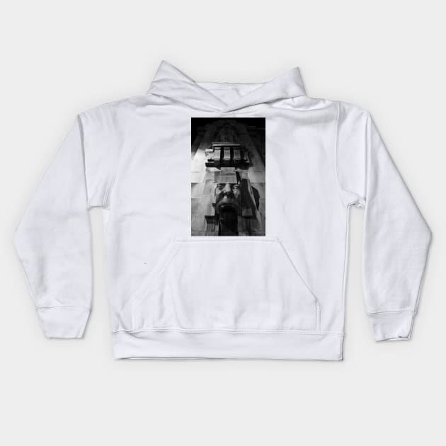 Milan Central Station. Detail in BW Kids Hoodie by IgorPozdnyakov